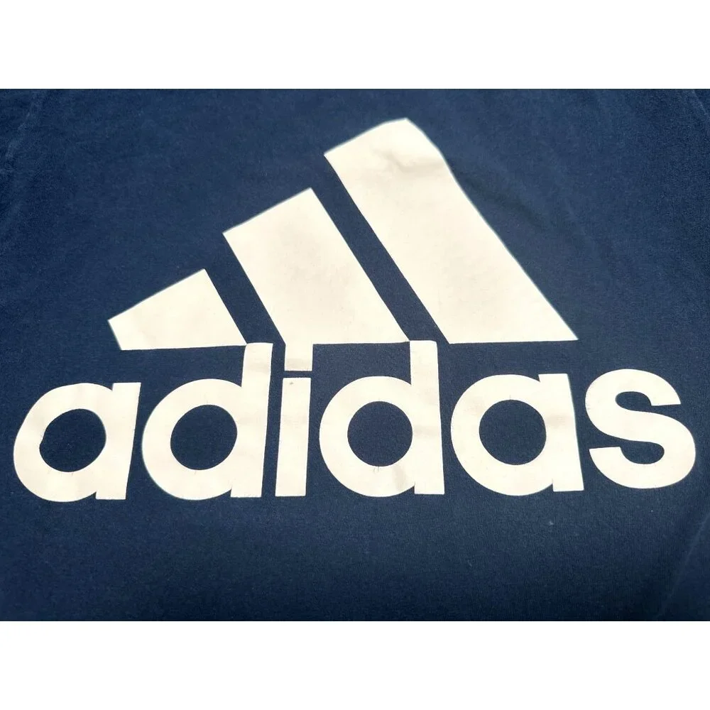 Adidas Mens Navy Blue The Go To Tee Logo Shirt Small Comfortable Stylish - Picture 10 of 10